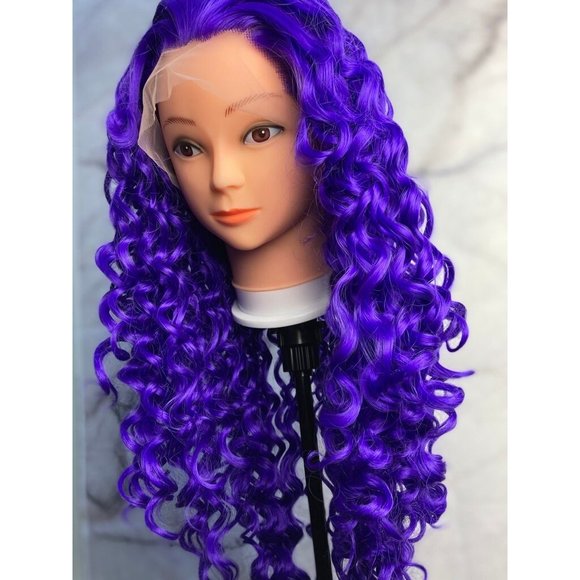 Purple Wig,Violet Purple Wig - Picture 4 of 10